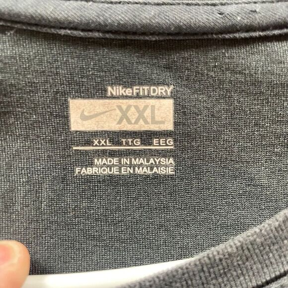 Nike Shirt Adult 2XL XXL Black The Human Race Running Short Sleeve Athletic Mens - Picture 4 of 8